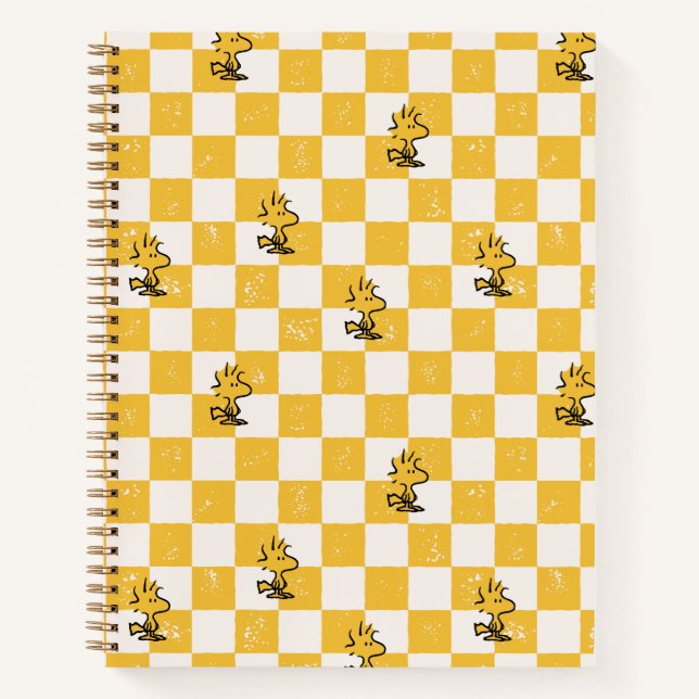 Peanuts | Woodstock Checkered Flag Notebook (Front)
