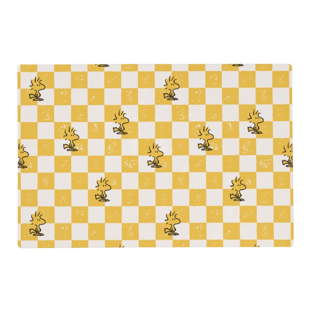 Peanuts | Woodstock Checkered Flag Placemat (Front)