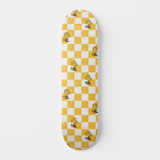 Peanuts | Woodstock Checkered Flag Skateboard (Front)
