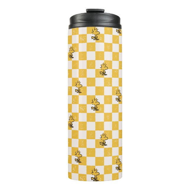 Peanuts | Woodstock Checkered Flag Thermal Tumbler (Front)