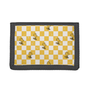 Peanuts   Woodstock Checkered Flag Tri-fold Wallet