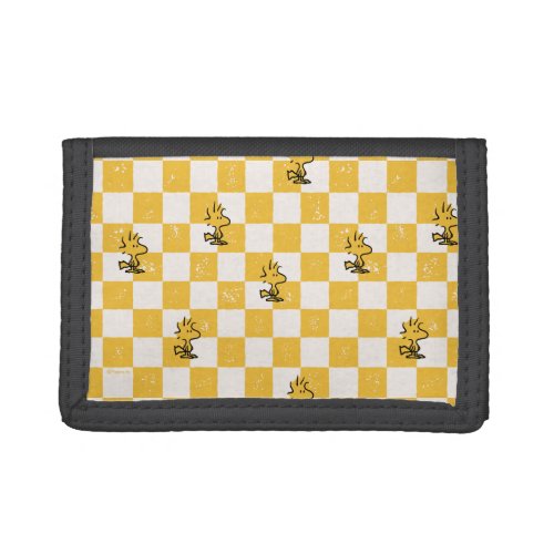 Peanuts  Woodstock Checkered Flag Trifold Wallet