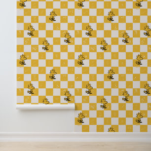 Peanuts   Woodstock Checkered Flag Wallpaper