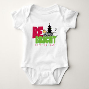 Peanuts   Woodstock Christmas Be Bright Baby Bodysuit