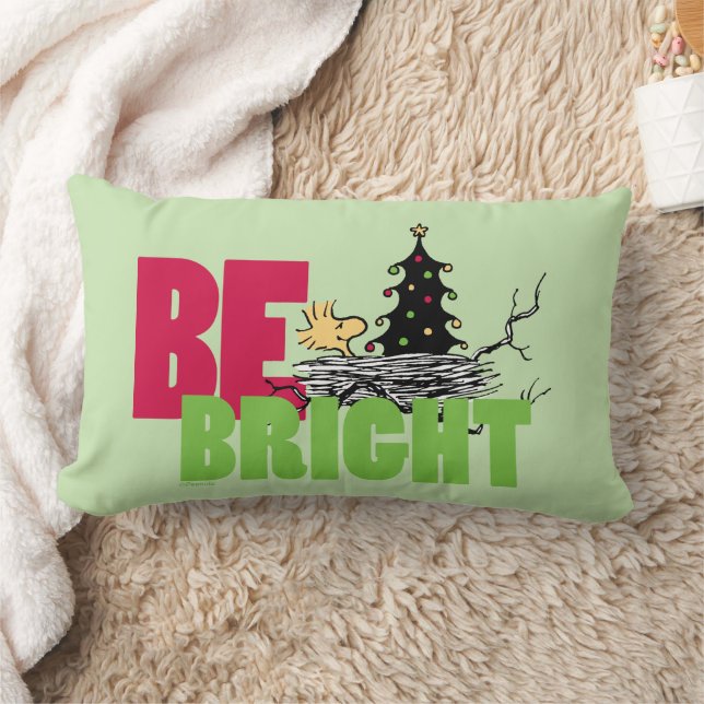Peanuts | Woodstock Christmas Be Bright Lumbar Pillow (Blanket)