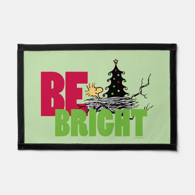 Peanuts | Woodstock Christmas Be Bright Pennant (Front)