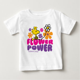 Peanuts   Woodstock Flower Power Baby T-Shirt