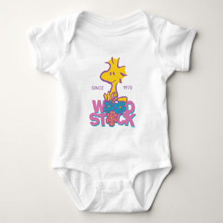 Peanuts | Woodstock Flowers Baby Bodysuit