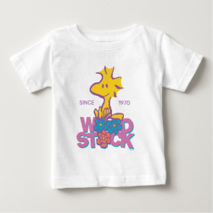 Peanuts   Woodstock Flowers Baby T-Shirt