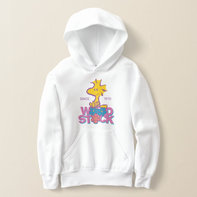 Peanuts | Woodstock Flowers Hoodie (Laydown)