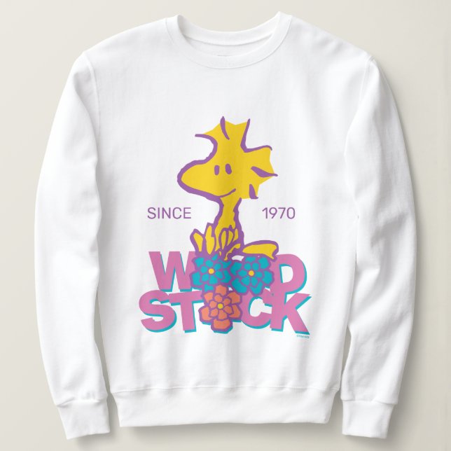 Peanuts | Woodstock Flowers Sweatshirt (Design Front)