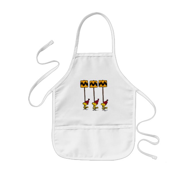 Peanuts | Woodstock & Friends Sign March Kids' Apron (Front)