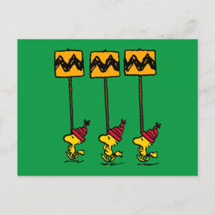 Peanuts Woodstock & Friends Sign March Postcard