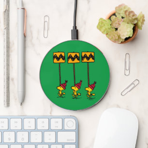 Peanuts Woodstock & Friends Sign March Wireless Charger