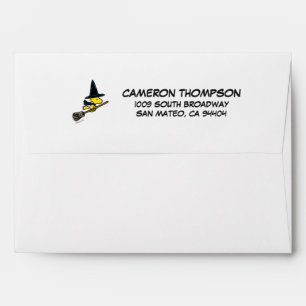Peanuts Woodstock Halloween Witch Envelope