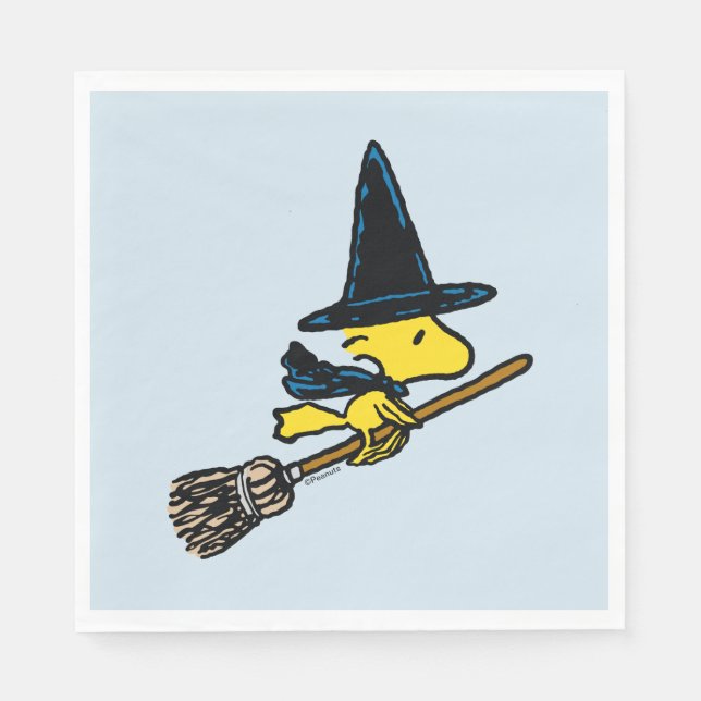 Peanuts | Woodstock Halloween Witch Napkins (Front)