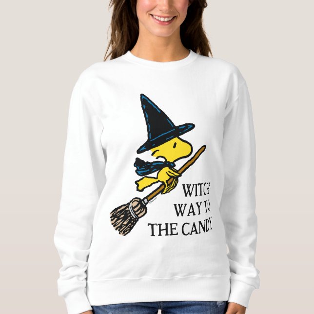 Peanuts | Woodstock Halloween Witch Sweatshirt (Front)