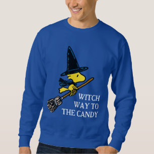 Peanuts   Woodstock Halloween Witch Sweatshirt
