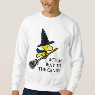 Peanuts   Woodstock Halloween Witch Sweatshirt
