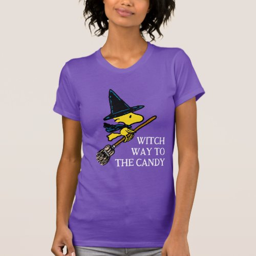 Peanuts  Woodstock Halloween Witch T_Shirt