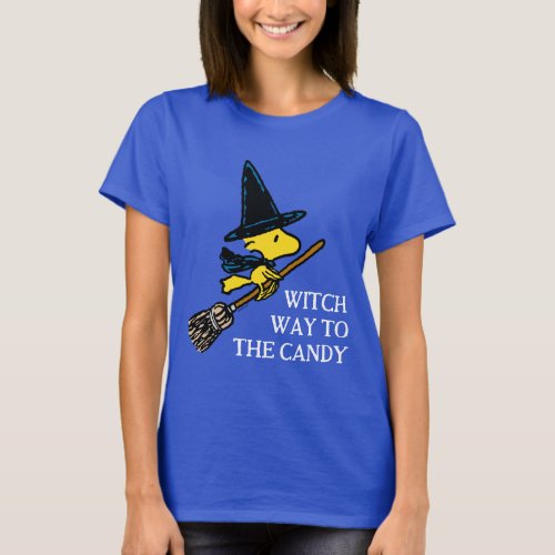 Peanuts  Woodstock Halloween Witch T_Shirt