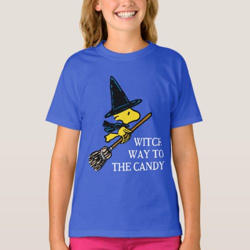 Peanuts  Woodstock Halloween Witch T_Shirt