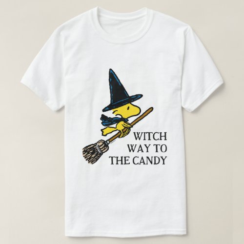 Peanuts  Woodstock Halloween Witch T_Shirt