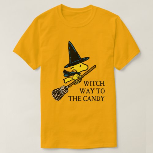 Peanuts  Woodstock Halloween Witch T_Shirt