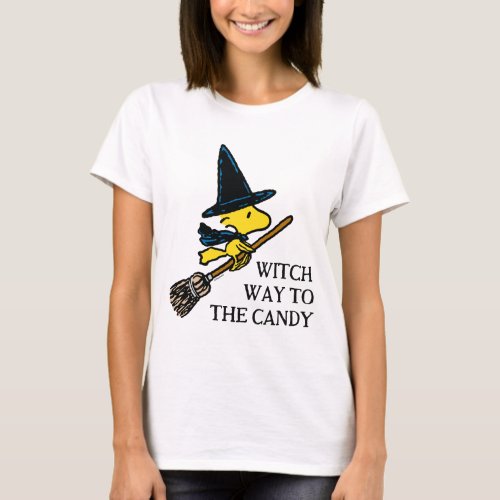 Peanuts  Woodstock Halloween Witch T_Shirt