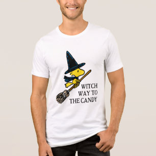 Peanuts Woodstock Halloween Witch Tri-Blend Shirt