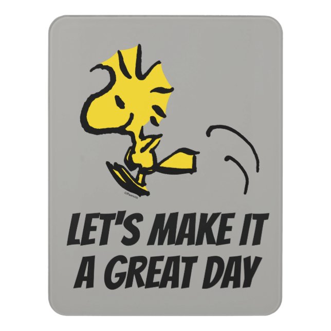 Peanuts | Woodstock Jumping Door Sign (Contemporary Vert)
