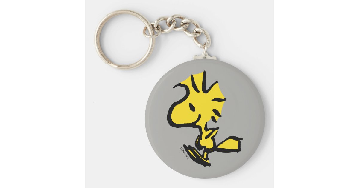 Peanuts Woodstock Jumping Keychain Zazzle