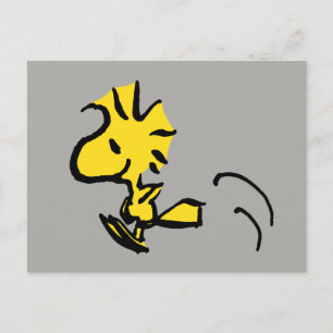 Peanuts Woodstock Jumping Postcard