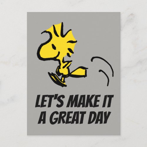 Peanuts  Woodstock Jumping Postcard