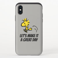Peanuts | Woodstock Jumping iPhone X Slider Case