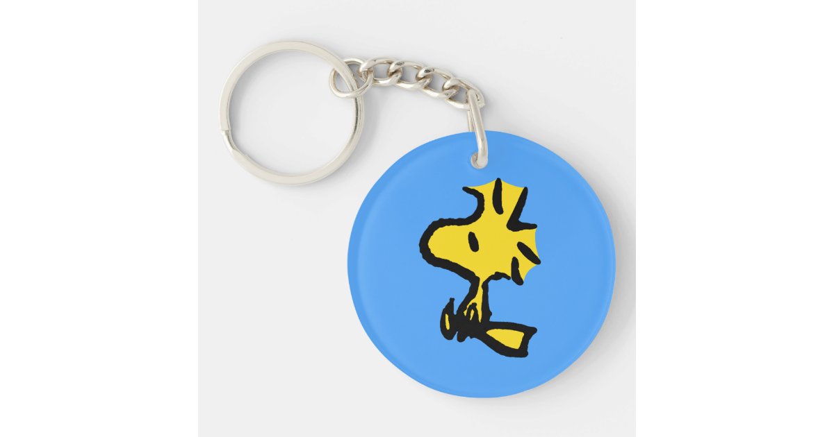 Peanuts Woodstock Looking Ahead Keychain Zazzle