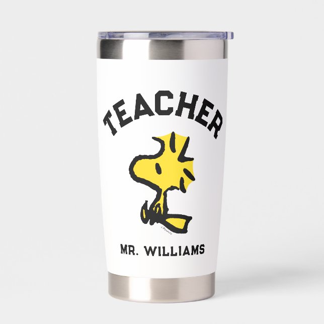 Peanuts | Woodstock Looking Ahead Teacher Insulated Tumbler (Left)