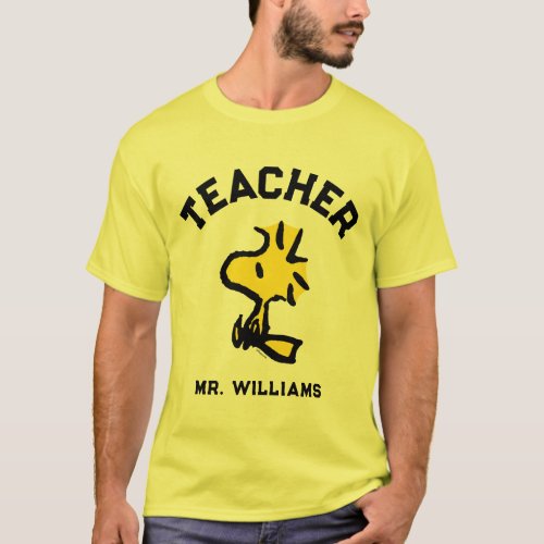 Peanuts  Woodstock Looking Ahead Teacher T_Shirt