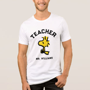 Peanuts Woodstock Looking Ahead Teacher Tri-Blend Shirt