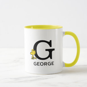Peanuts Woodstock Name & Monogram G Mug