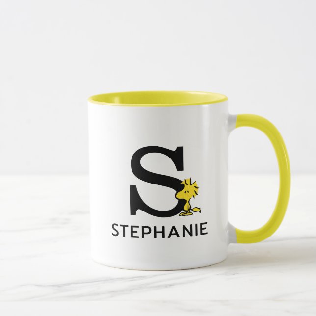 Peanuts | Woodstock Name & Monogram S Mug (Right)