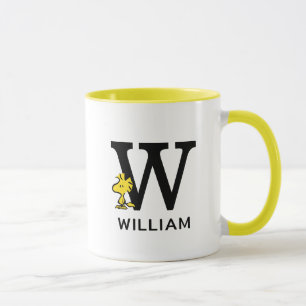 Peanuts   Woodstock Name & Monogram W Mug