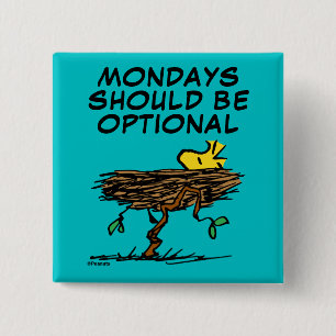 Peanuts Woodstock Napping Button