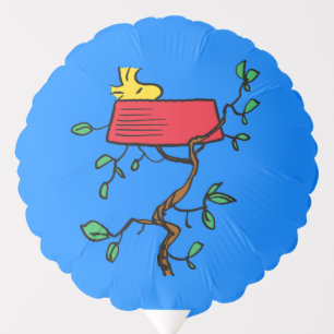 Peanuts Woodstock Napping in Snoopy's Dish Balloon