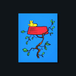 Peanuts | Woodstock Napping in Snoopy's Dish Canvas Print<br><div class="desc">Snoopy's best friend and sidekick is featured in this cute Peanuts design.</div>