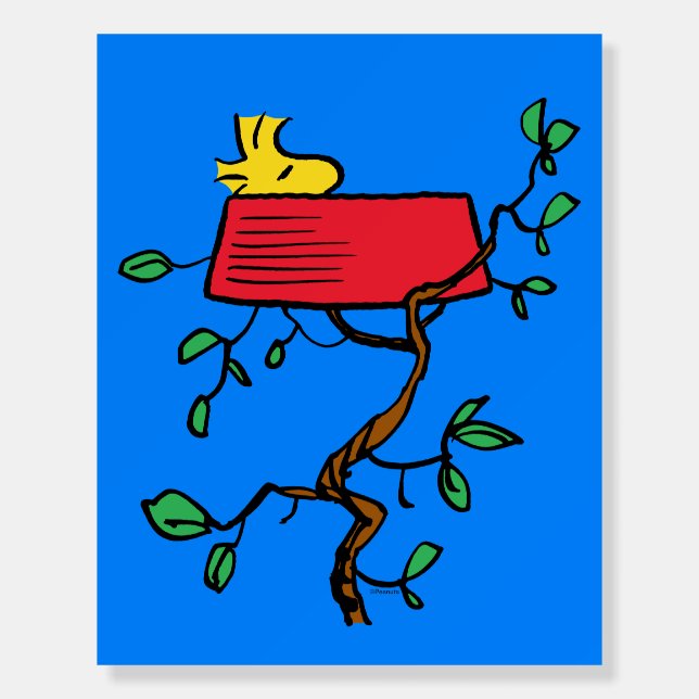 Peanuts | Woodstock Napping in Snoopy's Dish Foam Board (Front)