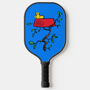 Peanuts Woodstock Napping in Snoopy's Dish Pickleball Paddle