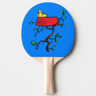 Peanuts   Woodstock Napping in Snoopy's Dish Ping Pong Paddle