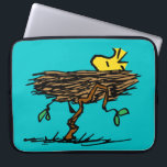 Peanuts | Woodstock Napping Laptop Sleeve<br><div class="desc">Snoopy's best friend and sidekick is featured in this cute Peanuts design taking a nap in his nest.</div>