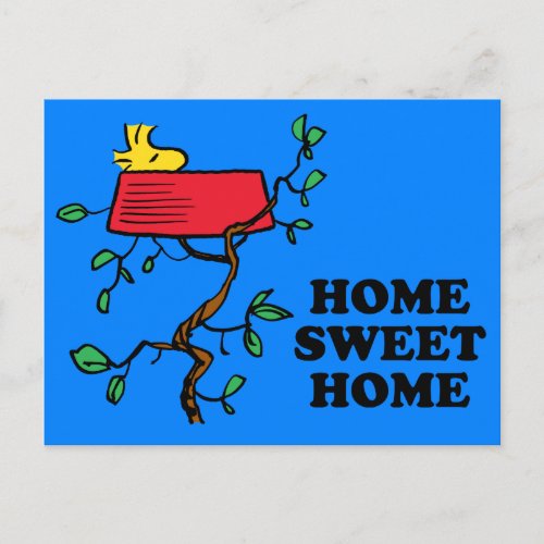 Peanuts  Woodstock Napping  New Address Postcard